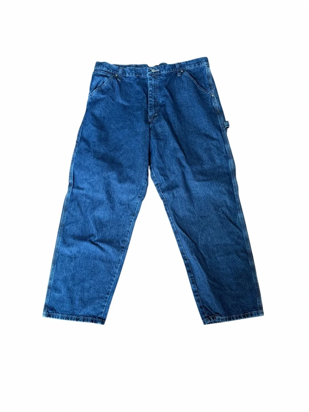 Wrangler Men’s 38 x 30 Carpenter Classic Men's Blue Denim Jeans Medium Wash